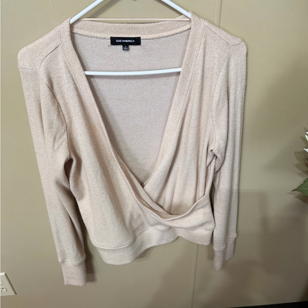 525 America Beige Knit Sweater